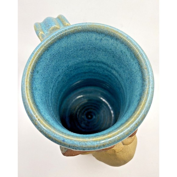 Vintage 3D Moose Face Art Pottery Coffee Cup Mug Used - Picture 11 of 11